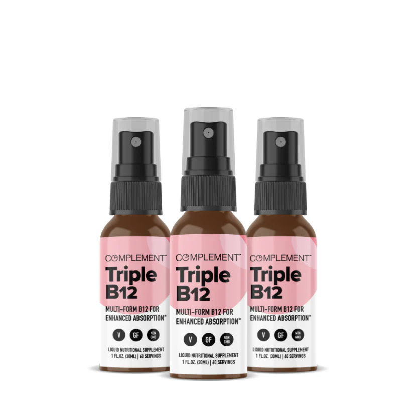 3x Vegan Liquid Triple B12 Complex