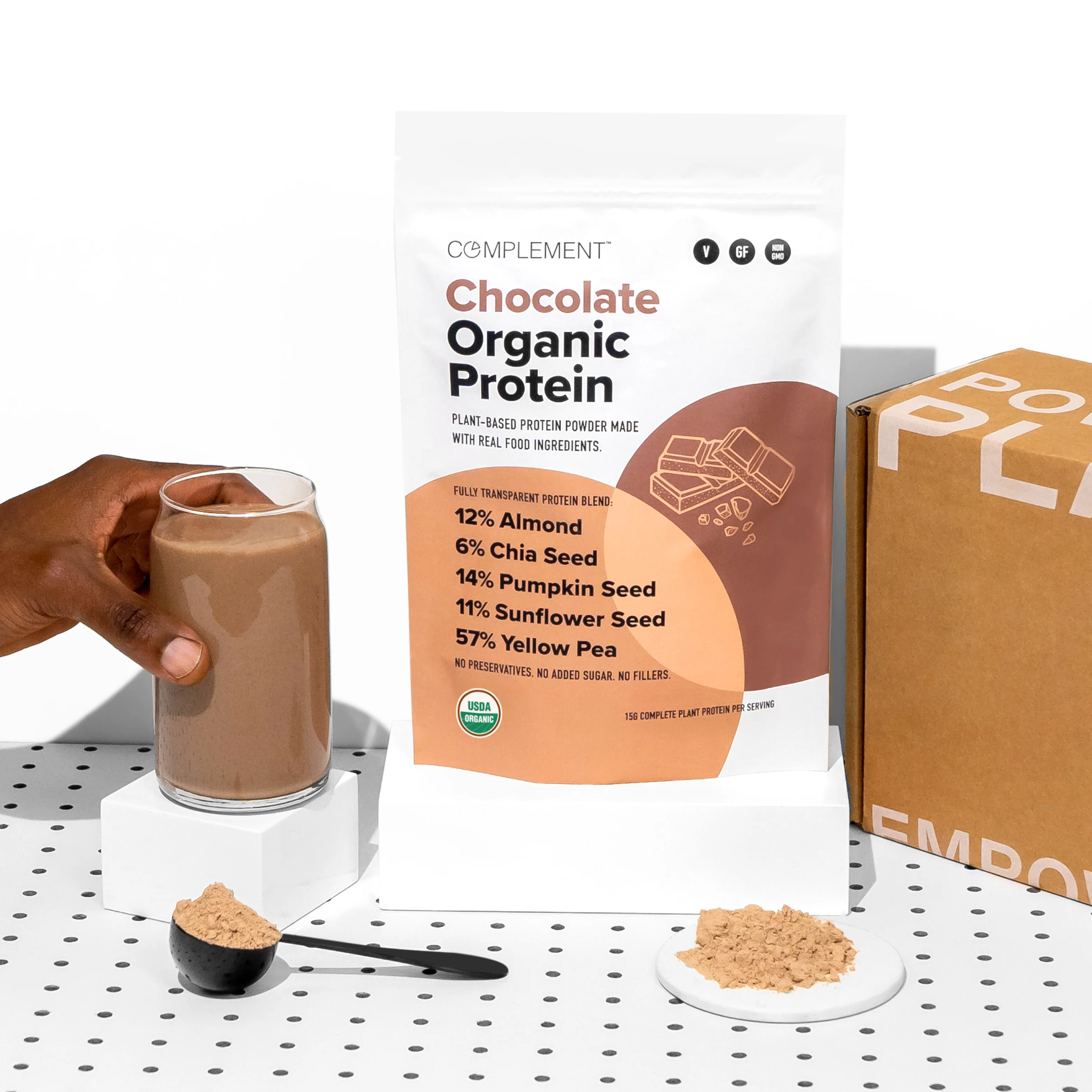 COMPLEMENT® Organic Plant-Based Protein  -  Chocolate - Image 3