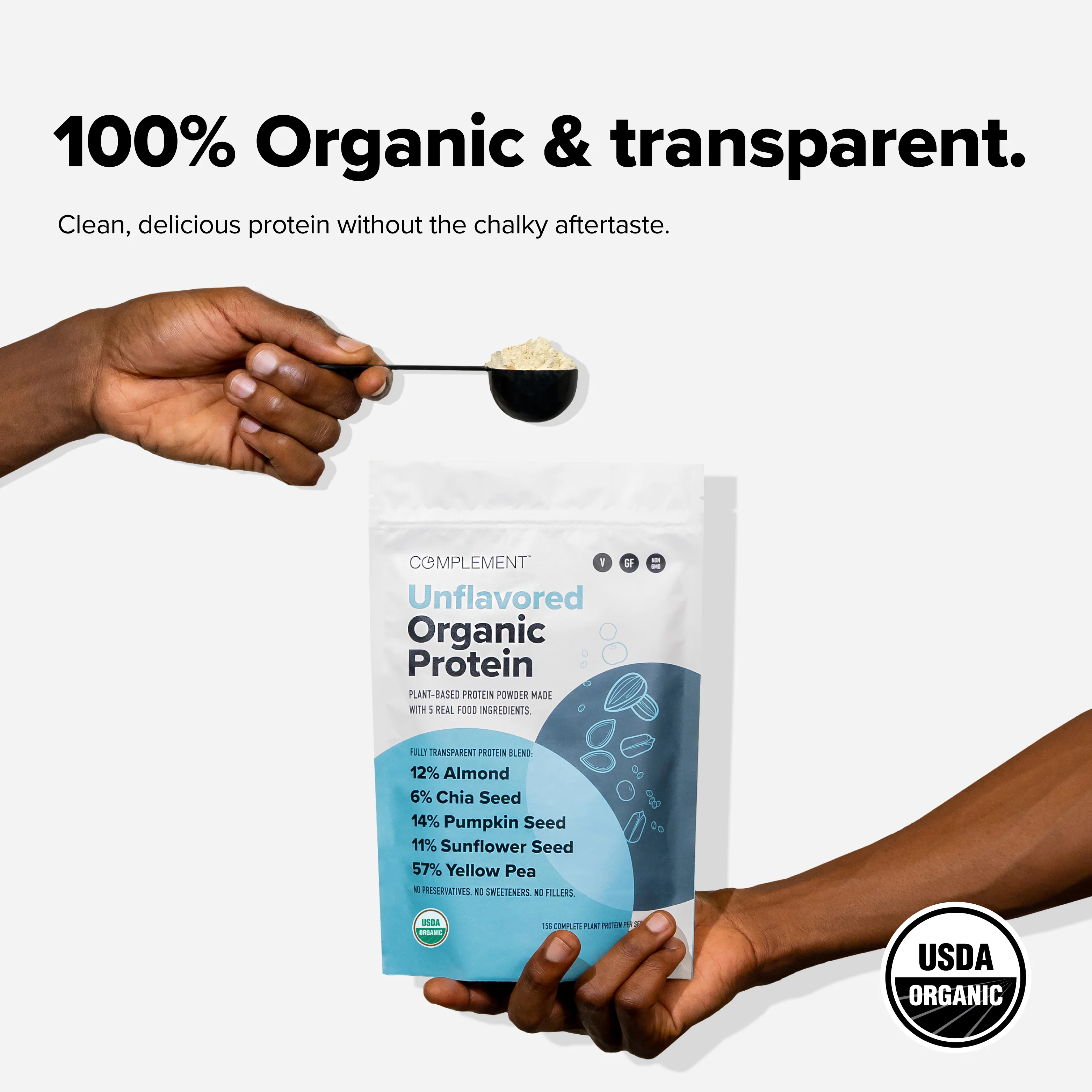 COMPLEMENT® Organic Plant-Based Protein  -  Unflavored - Image 5
