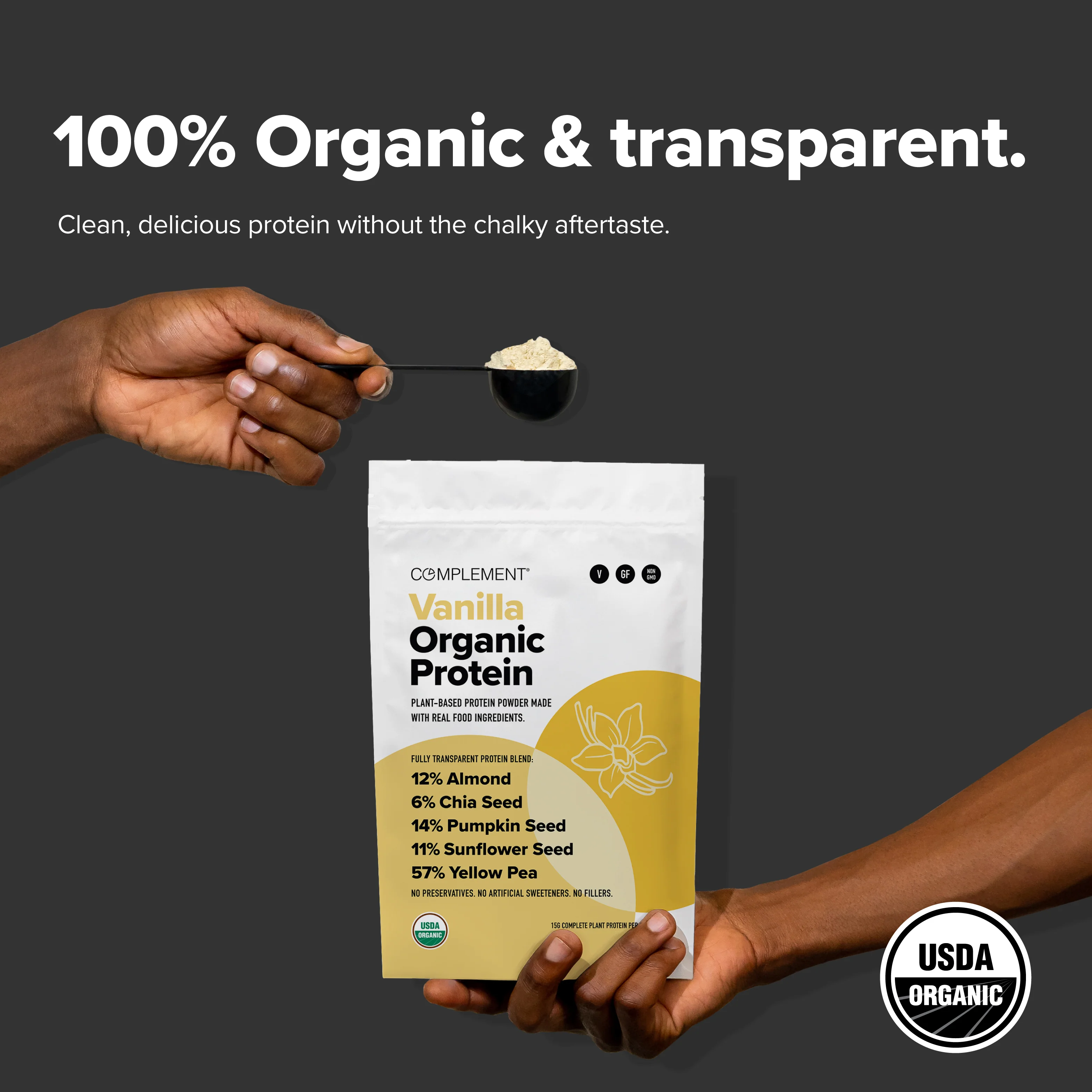 COMPLEMENT® Organic Plant-Based Protein  -  Vanilla - Image 5