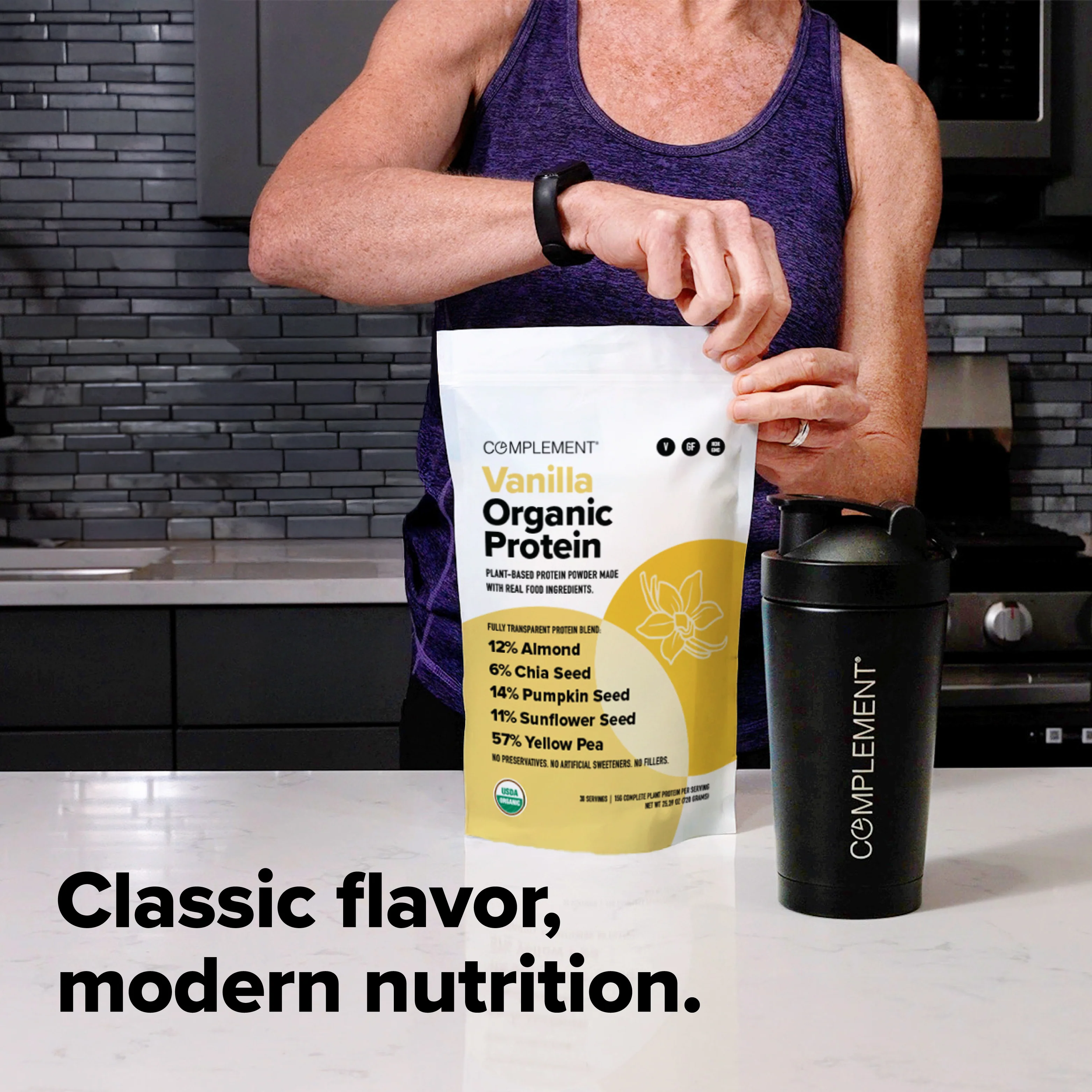 COMPLEMENT® Organic Plant-Based Protein  -  Vanilla - Image 9
