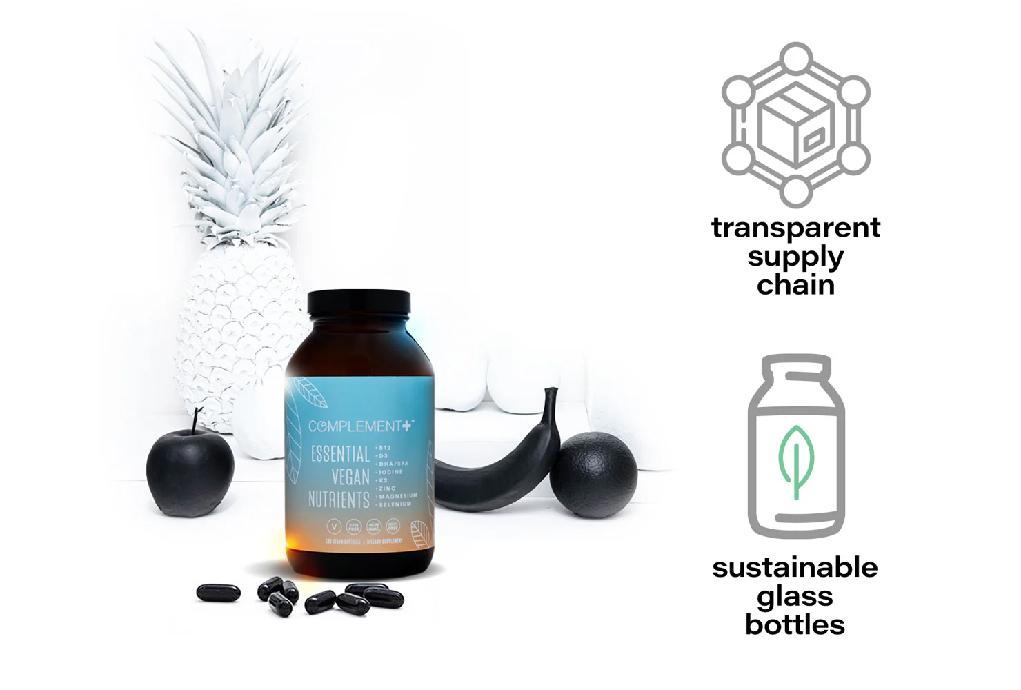 Complement Essential Vegan Vitamin Capsules - 1 Year Supply (Bundle) - Image 4