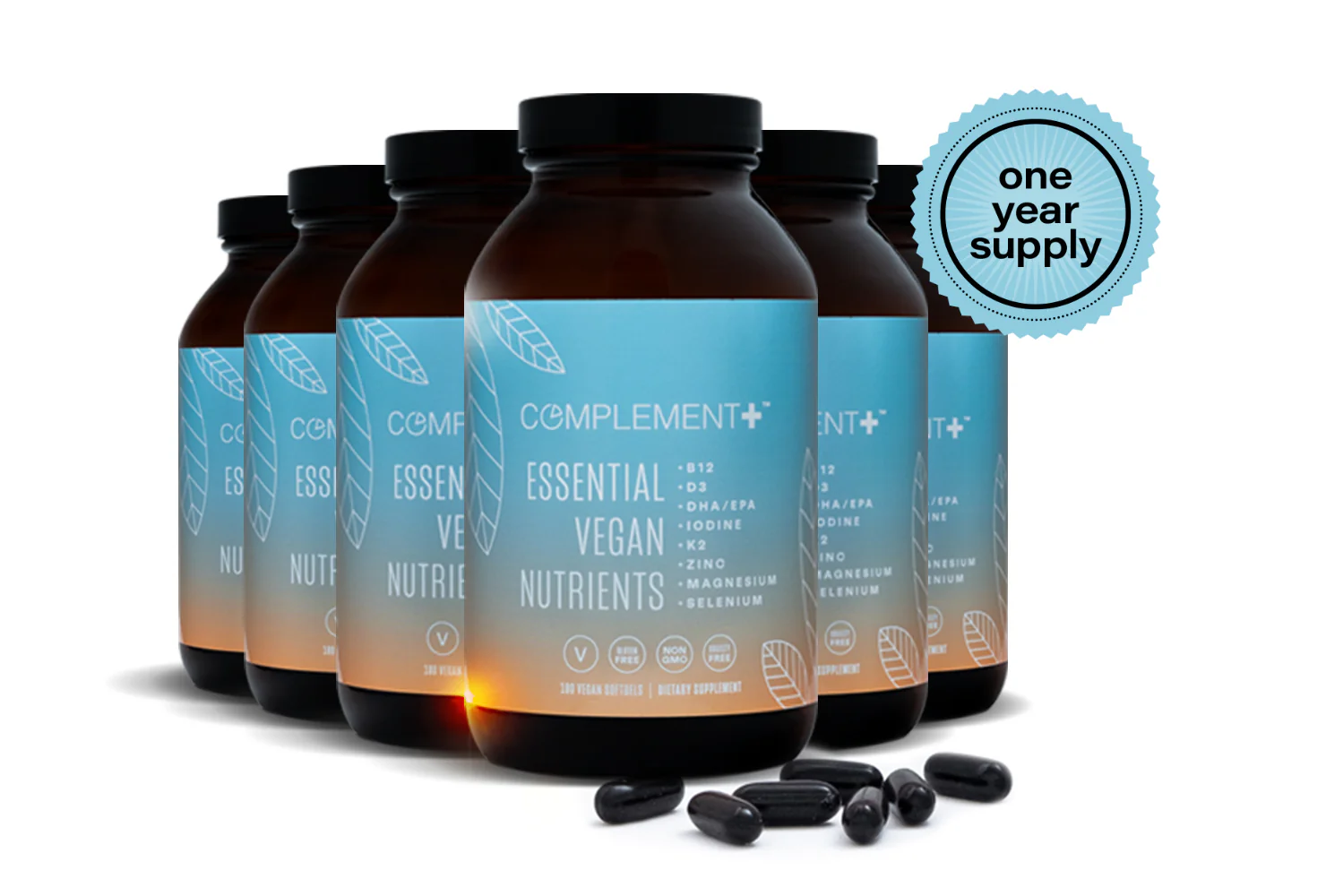 Complement Essential Vegan Vitamin Capsules - 1 Year Supply (Bundle) - Image 8